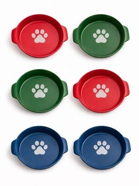 Mithrgrous 6-Pack Pet Bowls Cats Dogs Non-Slip Feeding Dishes Set